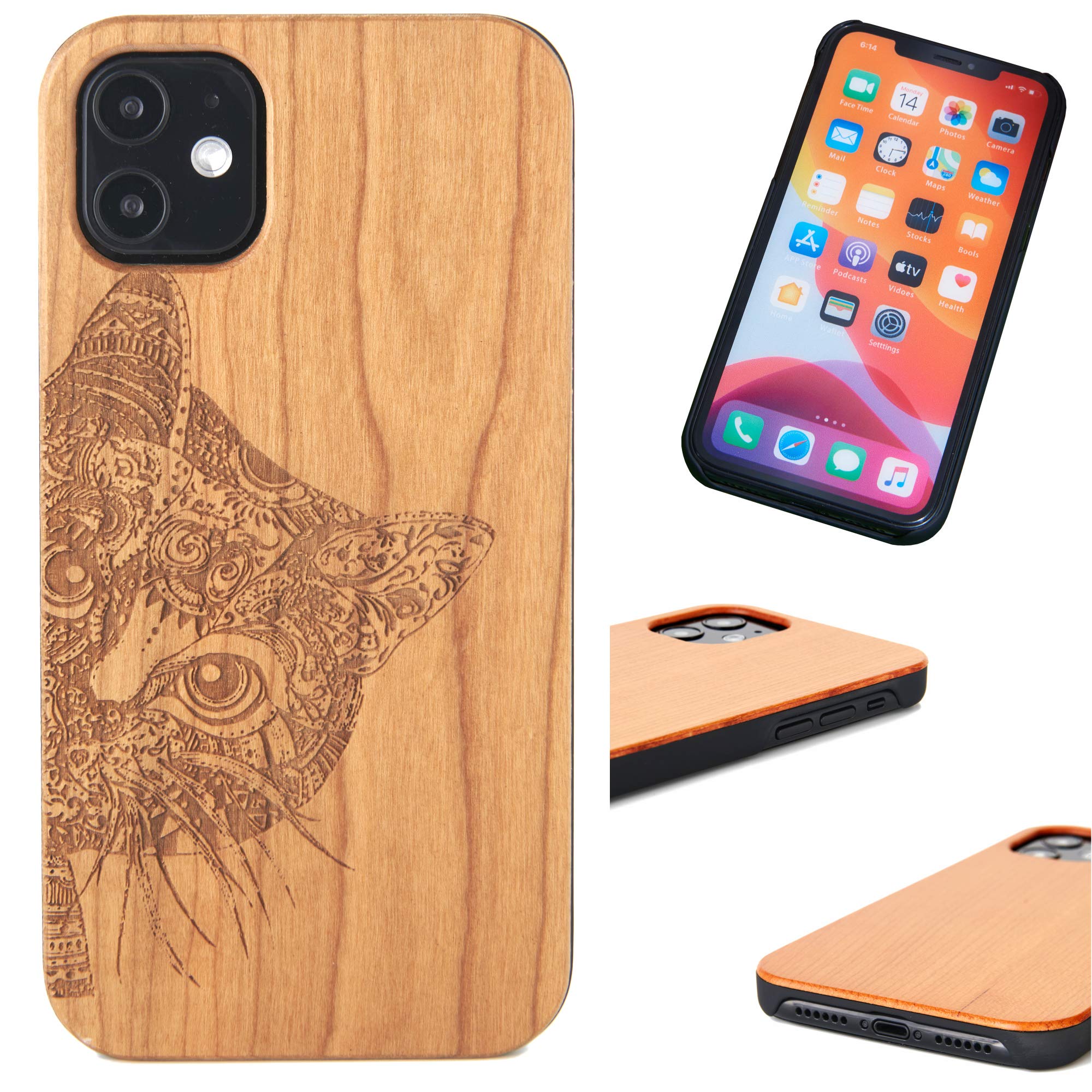 Carved Apple iPhone 16 Pro Max ウッドケース 木製 Amazon.com: Carveit Magnetic Wooden Case for Phone 16 Pro